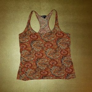 Lily White cropped Boho tank top